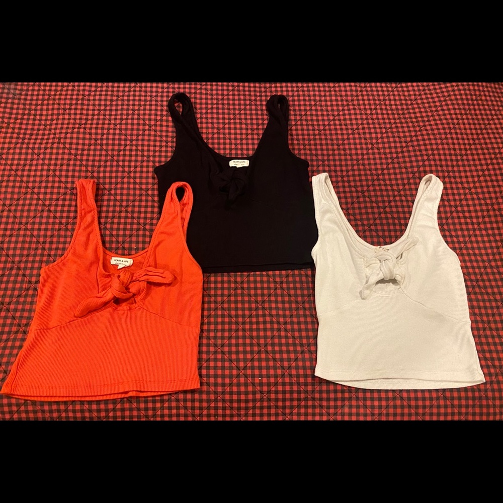 3 boutique crop top tank tops